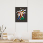 SHAZAM! | Grafische weergave van de Shazam-familie Poster (Keuken)