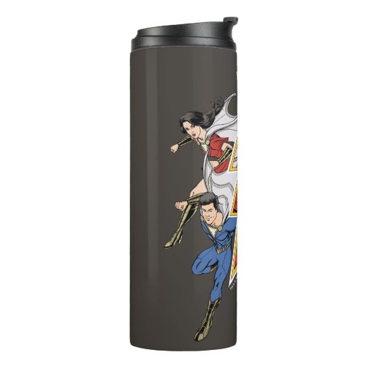 SHAZAM! | Grafische weergave van de Shazam-familie Thermosbeker (Gedraaid links)