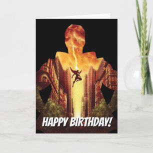 SHAZAM! het Silhouet van de Zonsondergang Shazam Kaart