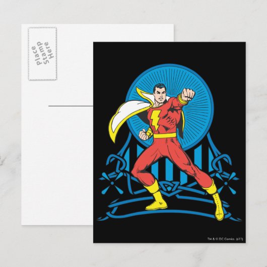 SHAZAM in gevechtsstaat Briefkaart (Voorkant / Achterkant)