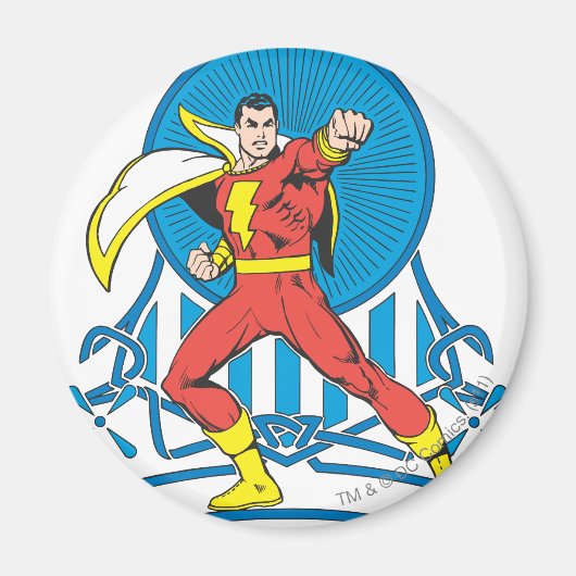 SHAZAM in gevechtsstaat Magneet (Voorkant)