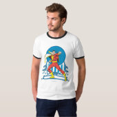 SHAZAM in gevechtsstaat T-shirt (Voorkant volledig)