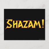 Shazam Logo Geel/Rood Briefkaart (Voorkant)