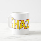 Shazam Logo Geel/Rood Koffiemok (Voorkant links)