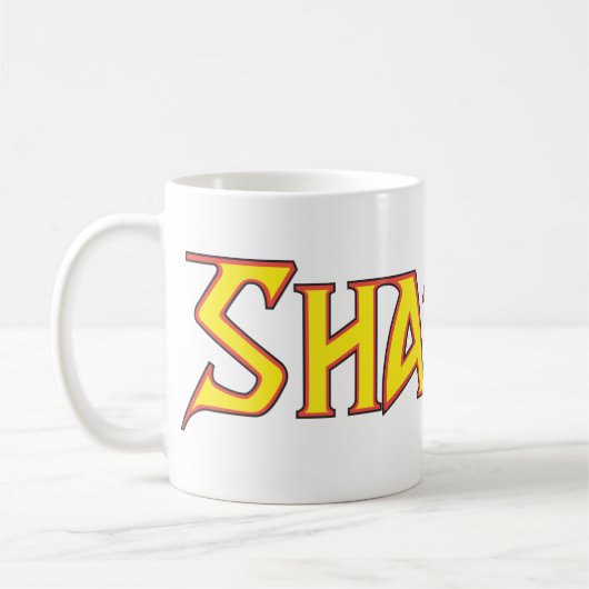 Shazam Logo Geel/Rood Koffiemok (Links)