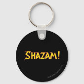 Shazam Logo Geel/Rood Sleutelhanger (Voorkant)