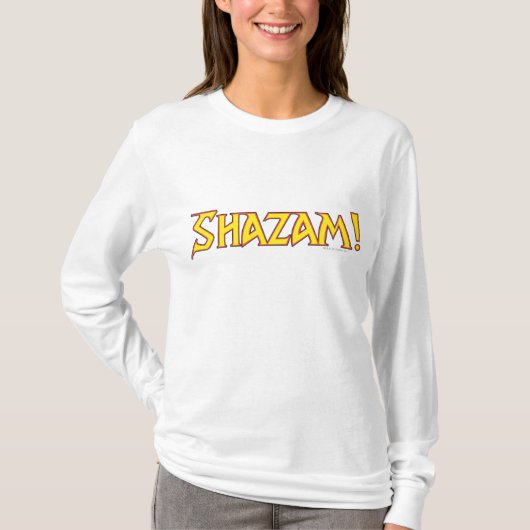 Shazam Logo Geel/Rood T-shirt (Voorkant)