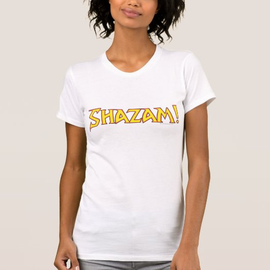 Shazam Logo Geel/Rood T-shirt (Voorkant)