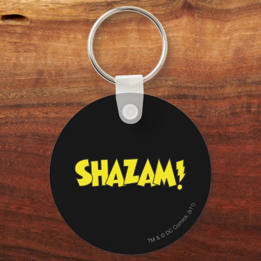 Shazam Logo Geel Sleutelhanger (Voorkant)