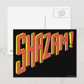 Shazam Logo rood/geel Briefkaart (Voorkant / Achterkant)