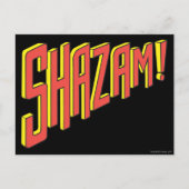 Shazam Logo rood/geel Briefkaart (Voorkant)