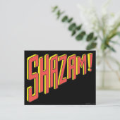 Shazam Logo rood/geel Briefkaart (Staand voorkant)