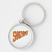 Shazam Logo Rood/Geel Sleutelhanger (Voorkant)