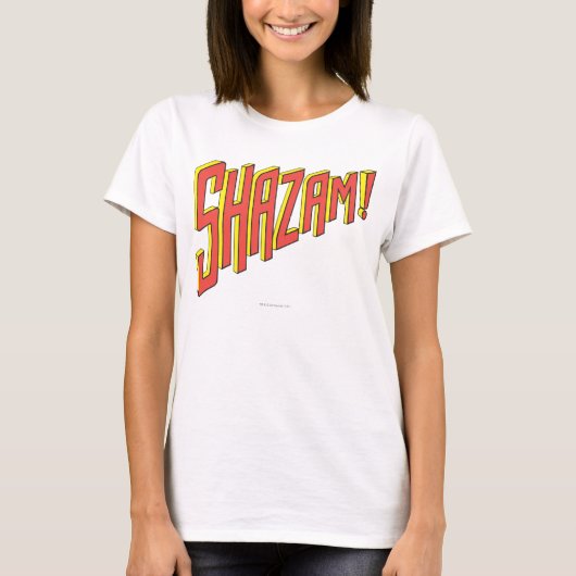 Shazam Logo Rood/Geel T-shirt (Voorkant)
