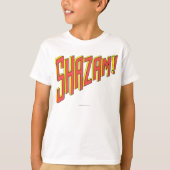 Shazam Logo Rood/Geel T-shirt (Voorkant)