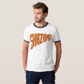 Shazam Logo Rood/Geel T-shirt (Voorkant volledig)