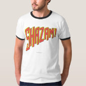 Shazam Logo Rood/Geel T-shirt (Voorkant)