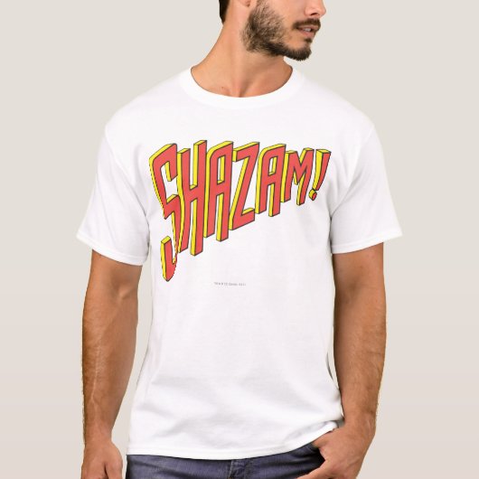 Shazam Logo Rood/Geel T-shirt (Voorkant)