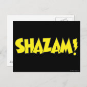 Shazam Logo Yellow Briefkaart (Voorkant / Achterkant)