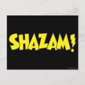 Shazam Logo Yellow Briefkaart (Voorkant)