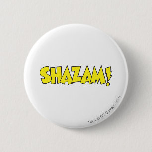 Shazam Logo Yellow Ronde Button 5,7 Cm