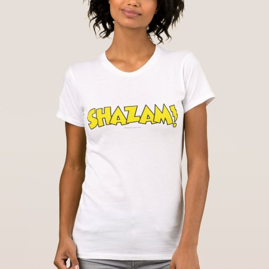 Shazam Logo Yellow T-shirt (Voorkant)