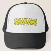 Shazam Logo Yellow Trucker Pet (Voorkant)
