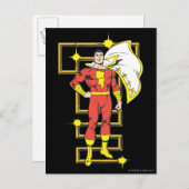 SHAZAM Poses Briefkaart (Voorkant / Achterkant)