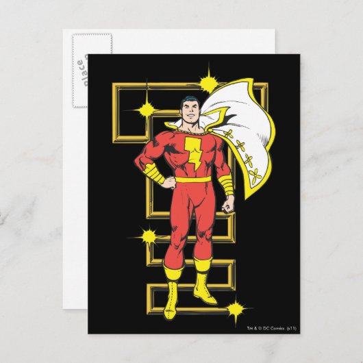 SHAZAM Poses Briefkaart (Voorkant / Achterkant)