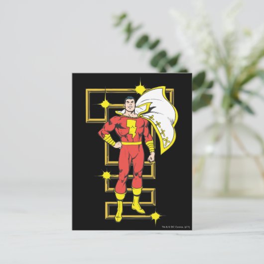 SHAZAM Poses Briefkaart (Staand voorkant)