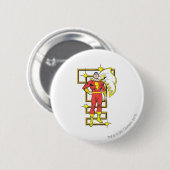 SHAZAM Poses Ronde Button 5,7 Cm (Voorkant /achterkant)