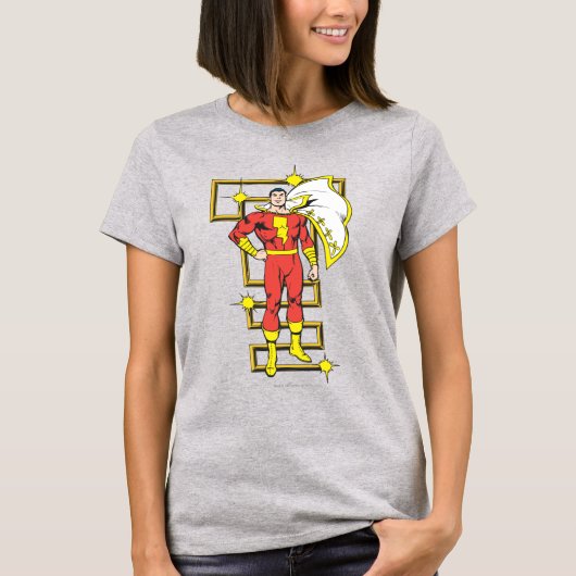 SHAZAM Poses T-shirt (Voorkant)