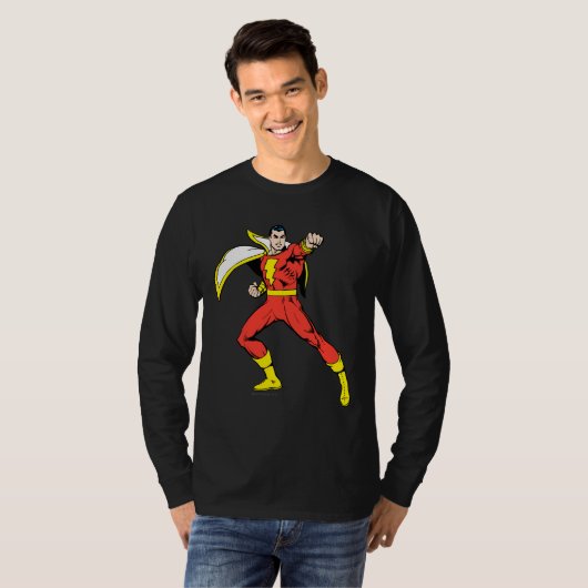 Shazam Ready to Fight T-shirt (Voorkant volledig)