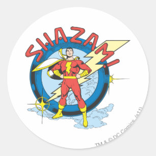 Shazam Ronde Sticker