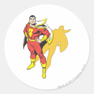 SHAZAM Shadow Ronde Sticker