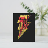SHAZAM! | Shazam Abilities Lightning Graphic Briefkaart (Staand voorkant)