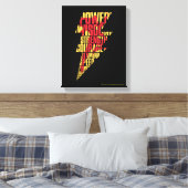 SHAZAM! | Shazam Abilities Lightning Graphic Canvas Afdruk (Insitu (Slaapkamer))