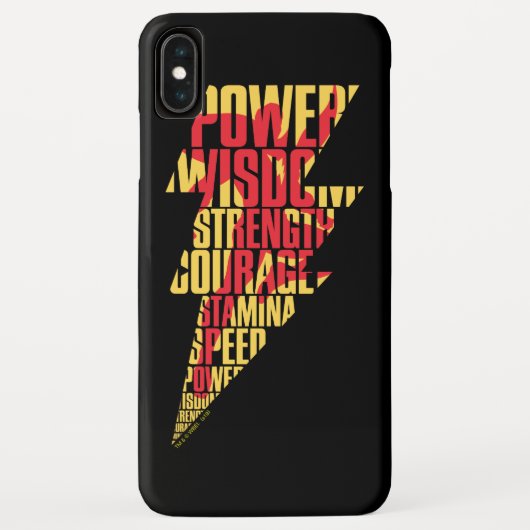 SHAZAM! | Shazam Abilities Lightning Graphic Case-Mate iPhone Case (Achterkant)