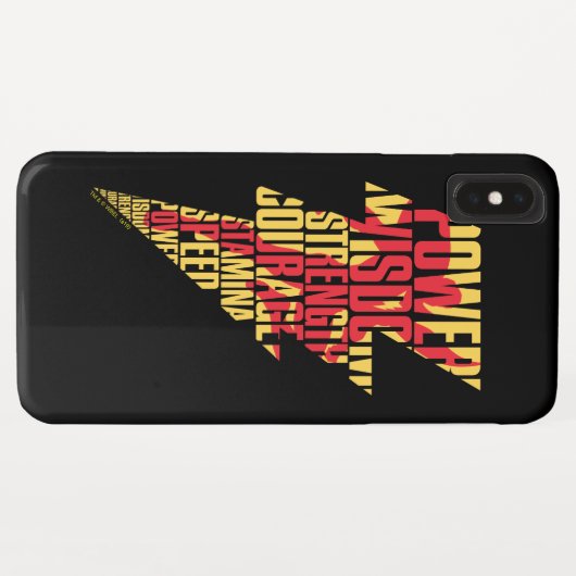 SHAZAM! | Shazam Abilities Lightning Graphic Case-Mate iPhone Case (Achterkant (horizontaal))