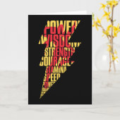 SHAZAM! | Shazam Abilities Lightning Graphic Kaart (Gele Bloem)