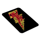 SHAZAM! | Shazam Abilities Lightning Graphic Magneet (Rechterzijde)