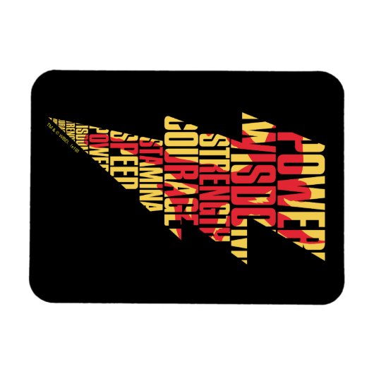 SHAZAM! | Shazam Abilities Lightning Graphic Magneet (Horizontaal)