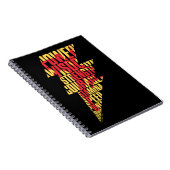 SHAZAM! | Shazam Abilities Lightning Graphic Notitieboek (Rechterzijde)