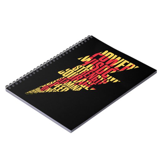 SHAZAM! | Shazam Abilities Lightning Graphic Notitieboek (Linkerzijde)