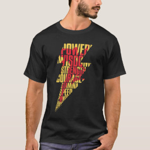 SHAZAM!   Shazam Abilities Lightning Graphic T-shirt