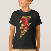SHAZAM! | Shazam Abilities Lightning Graphic T-shirt (Voorkant)