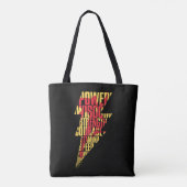 SHAZAM! | Shazam Abilities Lightning Graphic Tote Bag (Achterkant)