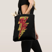 SHAZAM! | Shazam Abilities Lightning Graphic Tote Bag (Dichtbij)