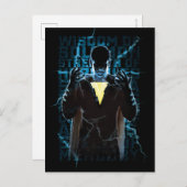 SHAZAM! | Shazam & Abilities Lightning Typografie Briefkaart (Voorkant / Achterkant)