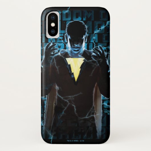 SHAZAM! | Shazam & Abilities Lightning Typografie Case-Mate iPhone Case (Achterkant)